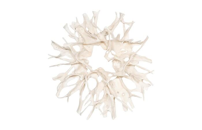 Cast Root Wall Decor — One Size, Faux Bleached