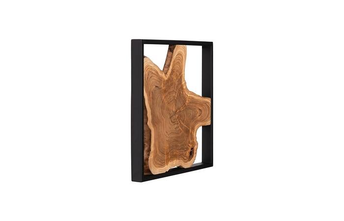 Framed Slice Wall Tile, Teak Wood — view 10