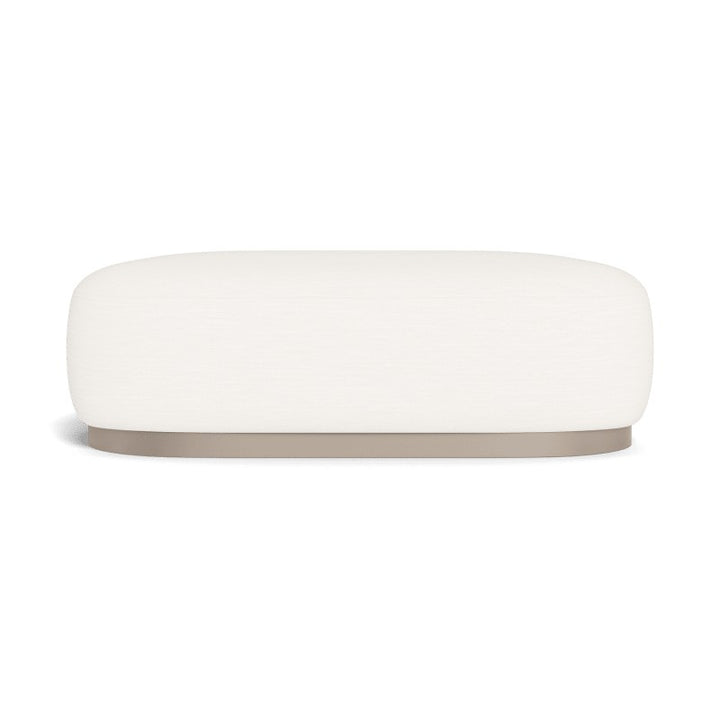 Gio Ottoman by Harbour in Aluminum Taupe