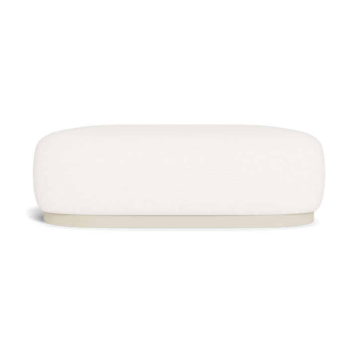 Gio Ottoman by Harbour in Aluminum Bone