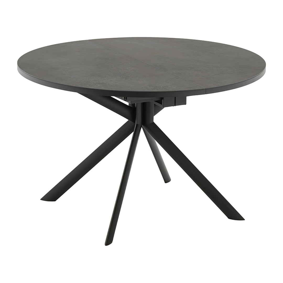 Giove Round Extendable Dining Table by Connubia, white background