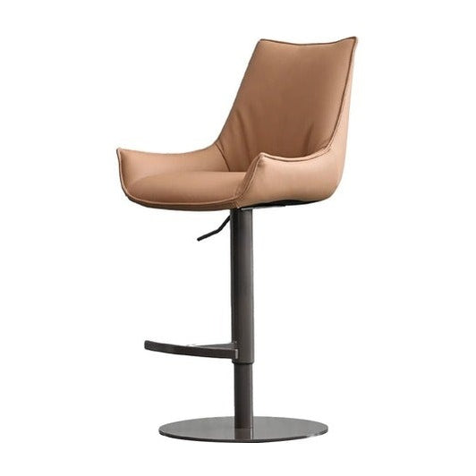 GIULIA Bar Stool Hydraulic Golden Rum Mobital