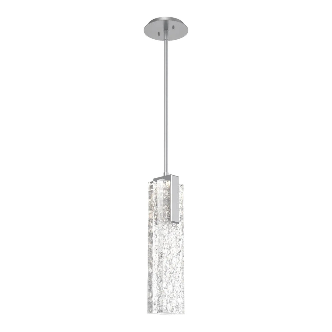 Glacier Pendant by Hammerton Studio in Classic Silver with Clear Cast glass