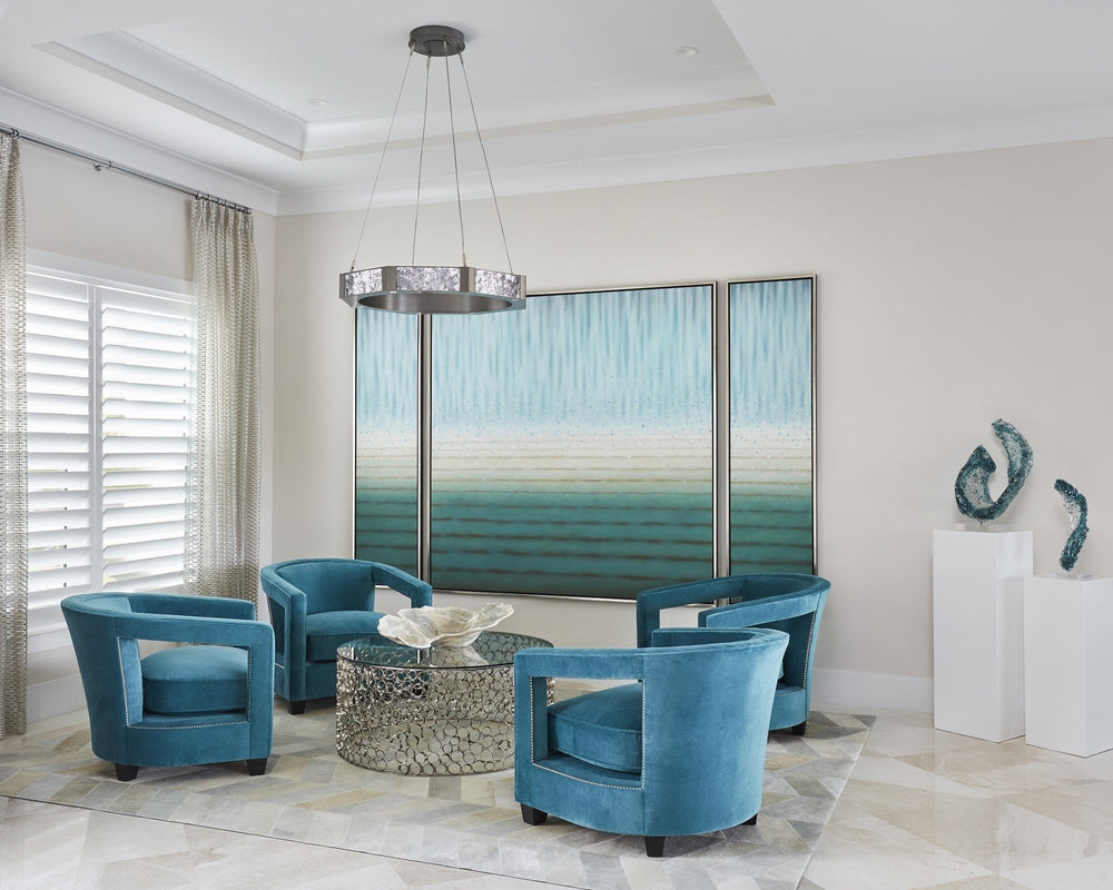 Glacier Ring Chandelier by Hammerton Studio in a styled interior