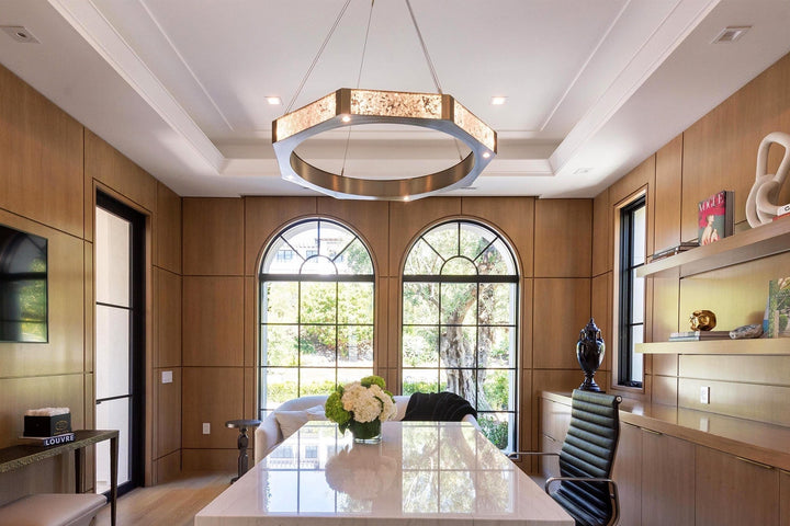 Glacier Ring Chandelier by Hammerton Studio in a styled interior
