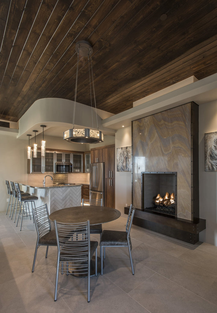 Glacier Ring Chandelier by Hammerton Studio in a styled interior