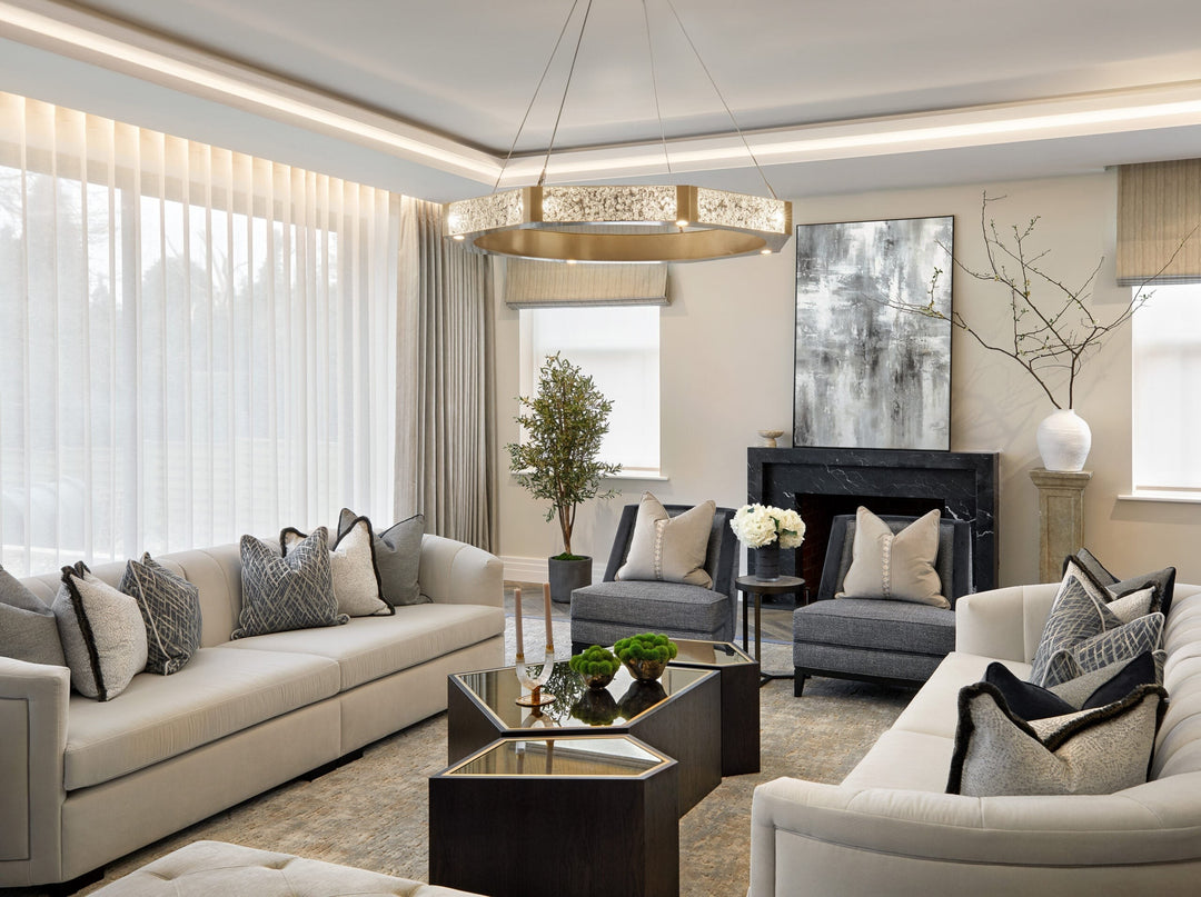 Glacier Ring Chandelier by Hammerton Studio in a styled interior