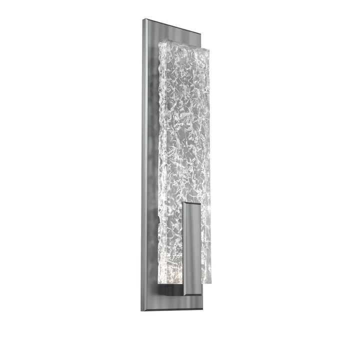 Glacier Sconce by Hammerton Studio in Gunmetal with Clear Cast glass