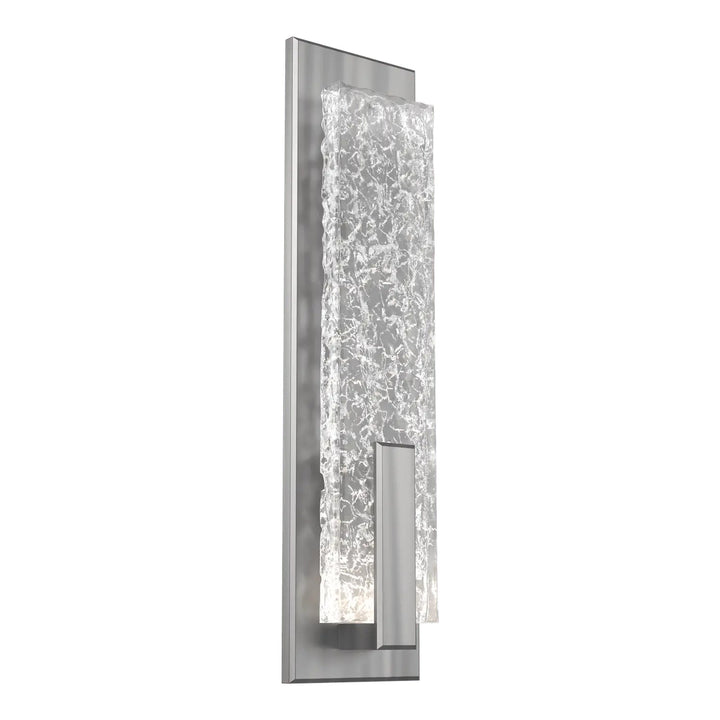 Glacier Sconce by Hammerton Studio in Satin Nickel with Clear Cast glass