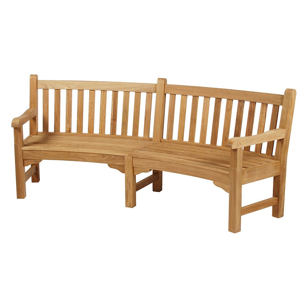 Glenham Curved Seat by Barlow Tyrie, white background