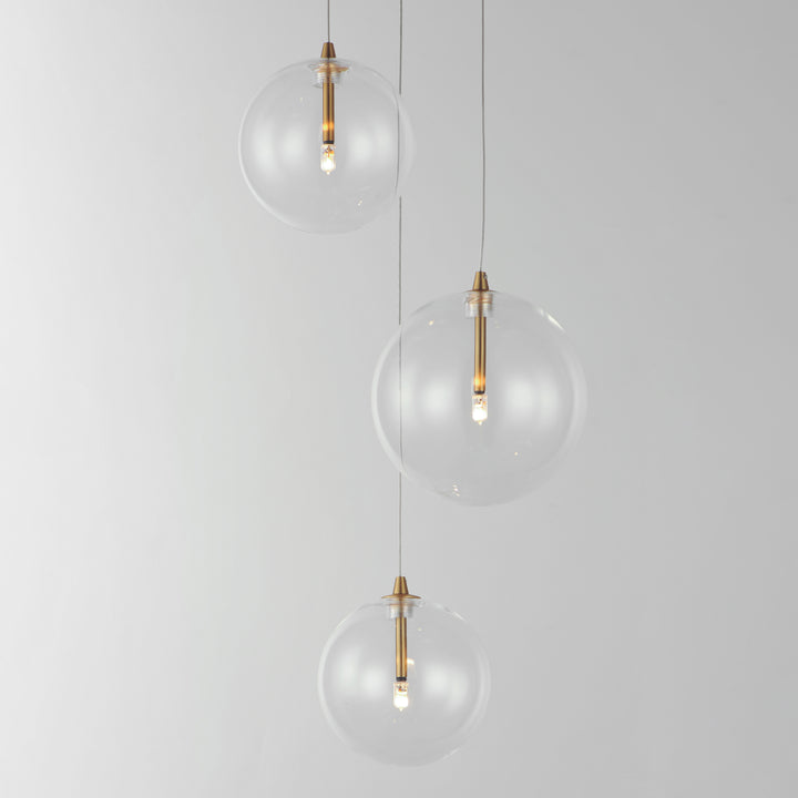 Global 3-Light LED Pendant by ET2 Lighting, styled view 6