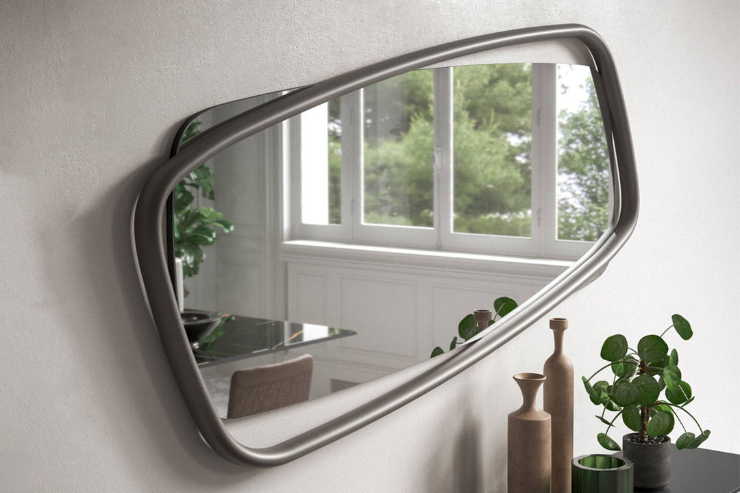 Golden Wood Mirror