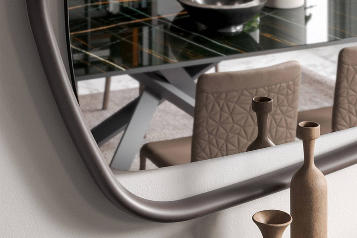 Golden Wood Mirror