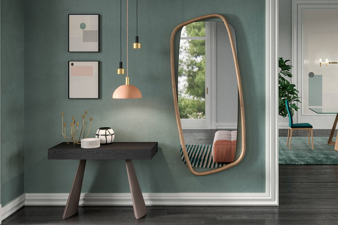 Golden Wood Mirror