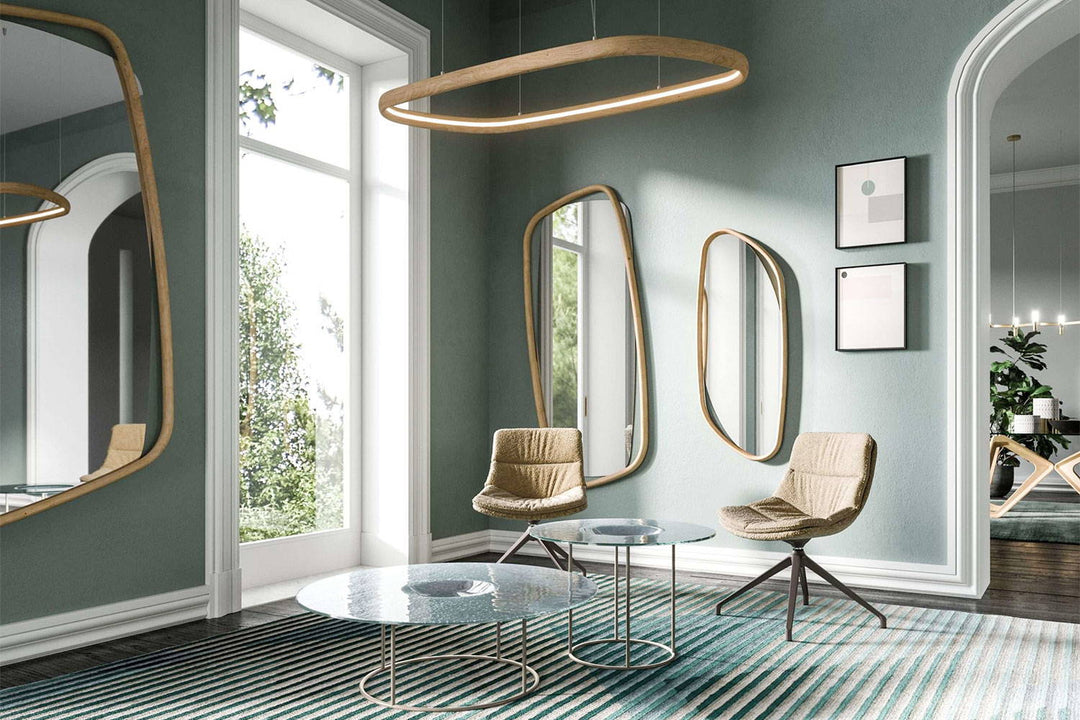 Golden Wood Mirror