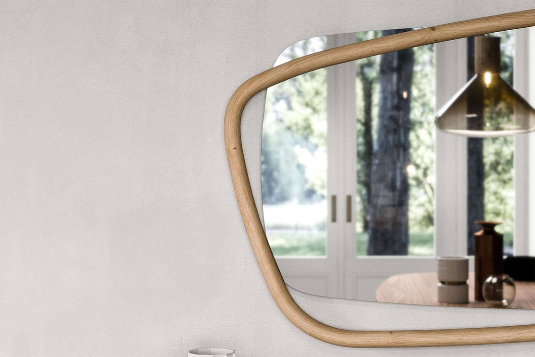 Golden Wood Mirror