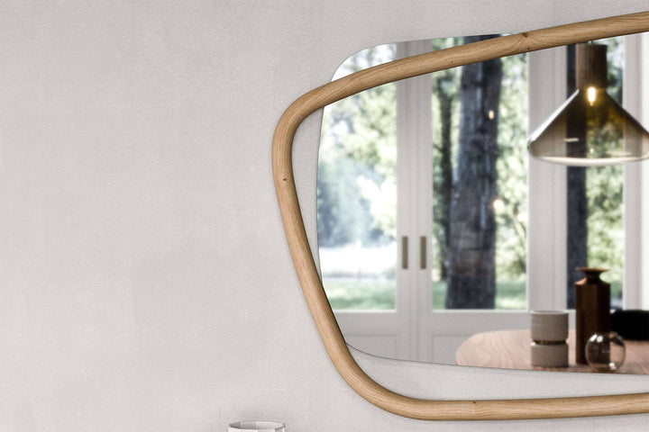 Golden Wood Mirror