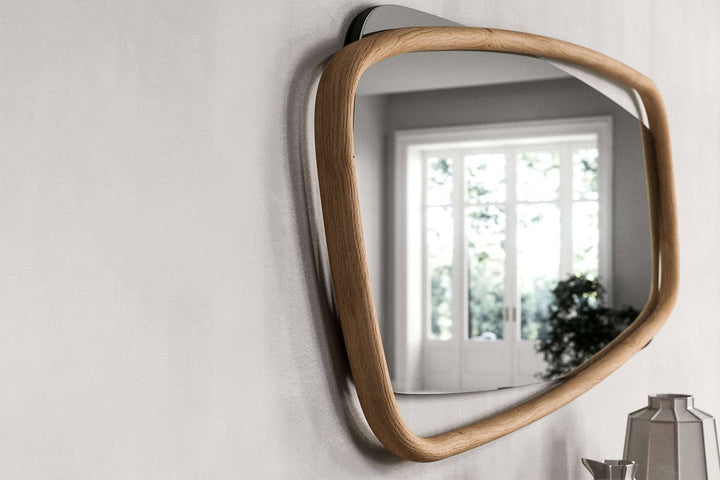 Golden Wood Mirror