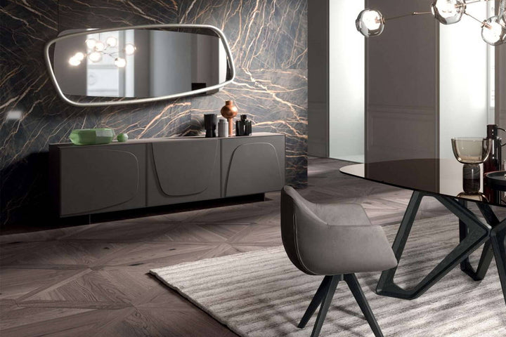Golden Wood Mirror