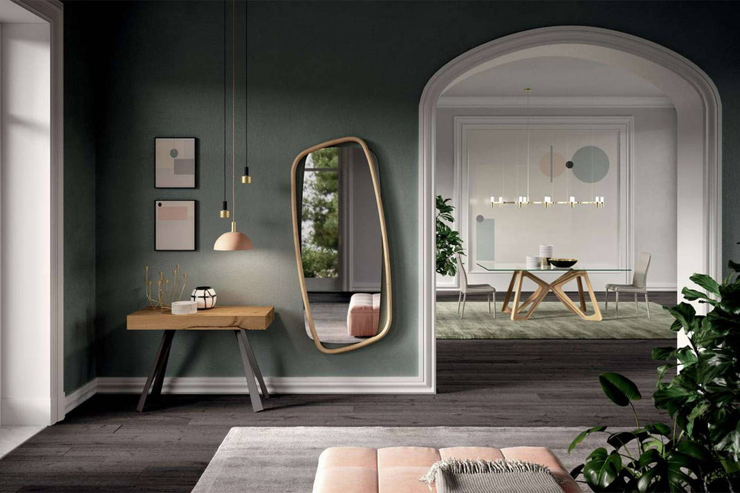 Golden Wood Mirror