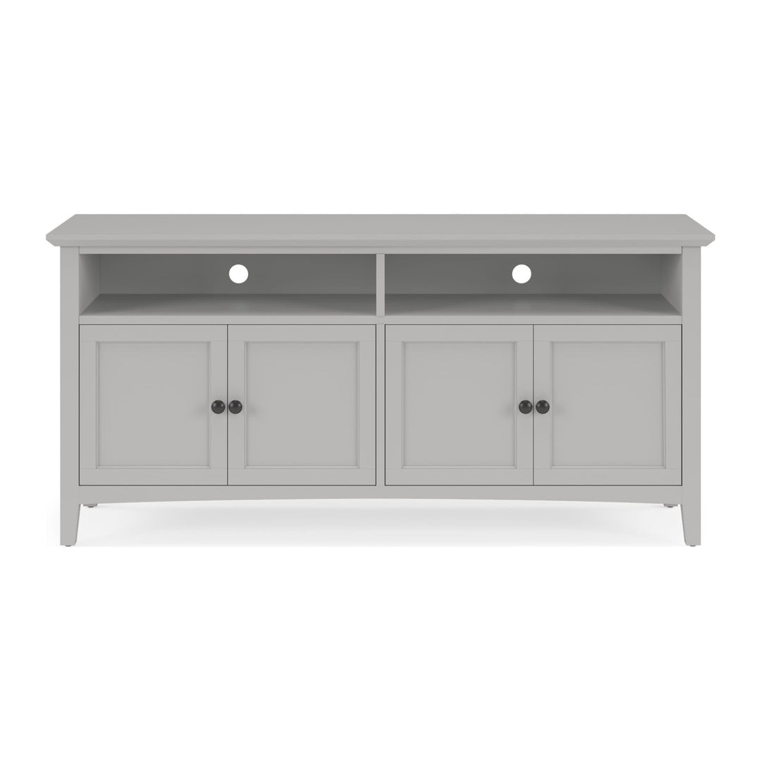 Grace 64" Entertainment Console by Modus in Elephant Grey — product view on a white background