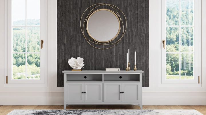 Grace 64" Entertainment Console in Elephant Grey — lifestyle photo
