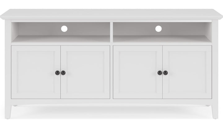 Grace 64" Entertainment Console in Snowfall — product view on a white background
