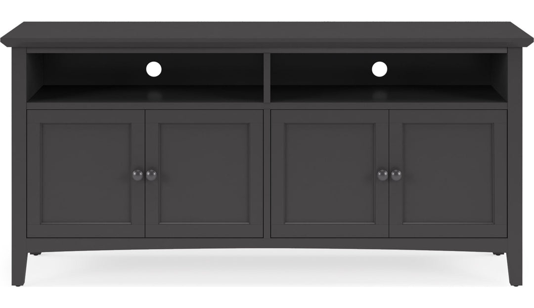 Grace 64" Entertainment Console in Raven — product view on a white background