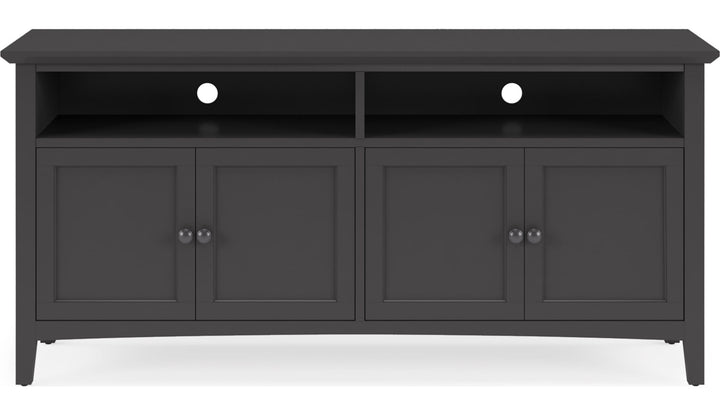 Grace 64" Entertainment Console in Raven — product view on a white background
