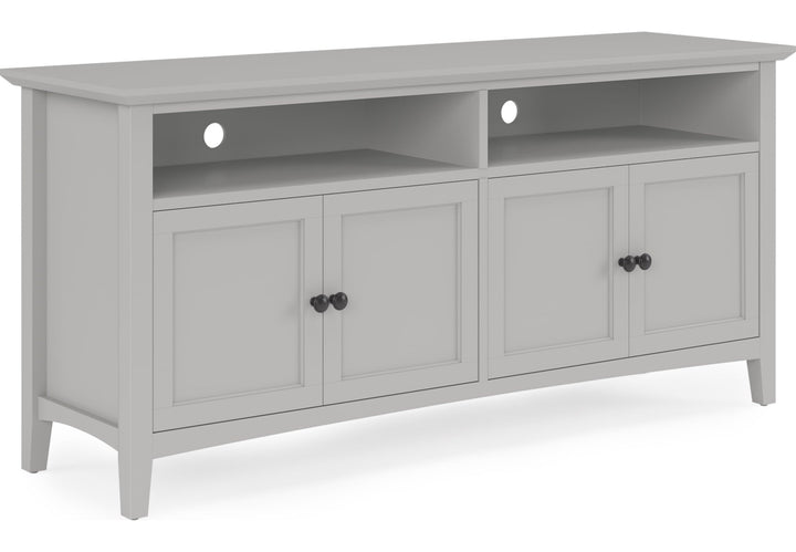 Grace 64" Entertainment Console in Elephant Grey — product view on a white background