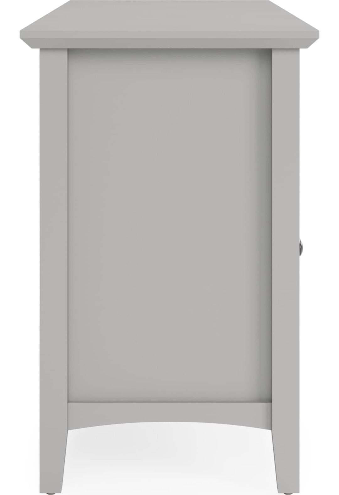 Grace 64" Entertainment Console in Elephant Grey — product view on a white background