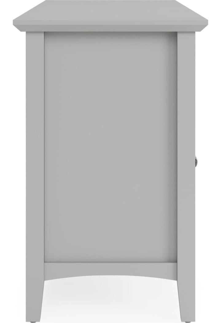 Grace 64" Entertainment Console in Elephant Grey — product view on a white background