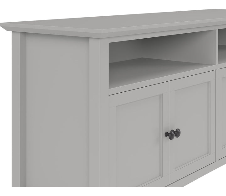 Grace 64" Entertainment Console in Elephant Grey — product view on a white background