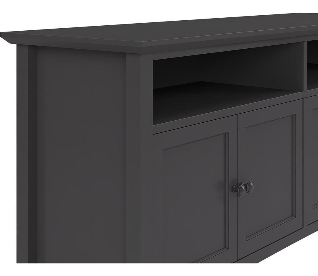 Grace 64" Entertainment Console in Raven — product view on a white background