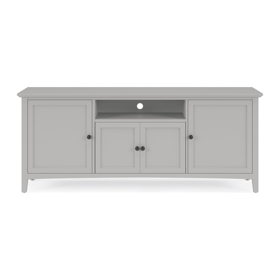 Grace 74" Entertainment Console by Modus in Elephant Grey — product view on a white background