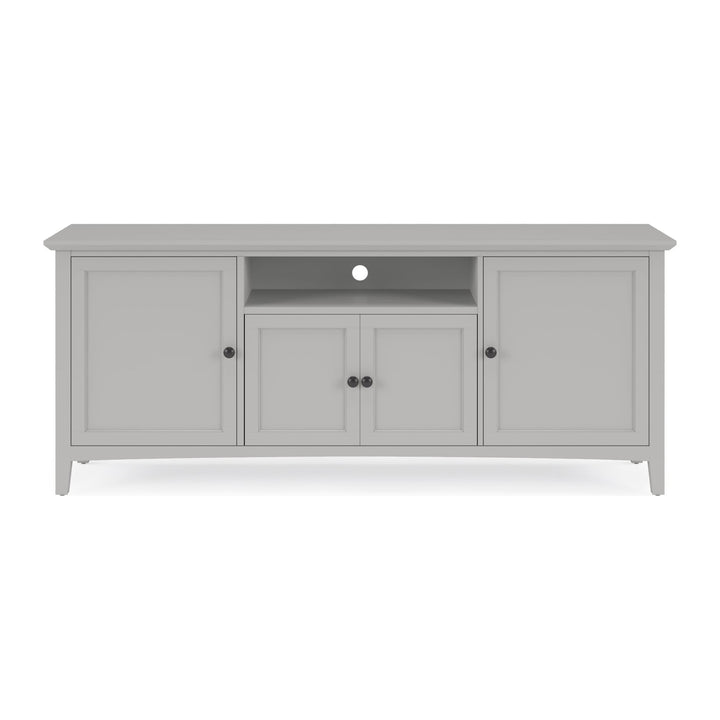 Grace 74" Entertainment Console by Modus in Elephant Grey — product view on a white background