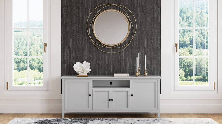 Grace 74" Entertainment Console in Elephant Grey — lifestyle photo