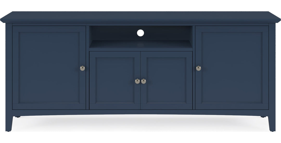 Grace 74" Entertainment Console in Blueberry — product view on a white background