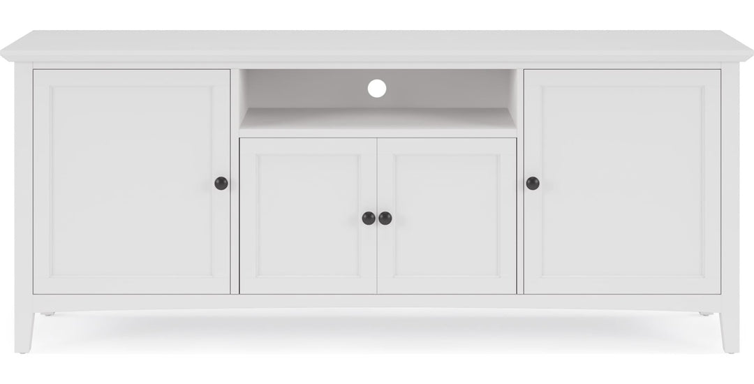 Grace 74" Entertainment Console in Snowfall — product view on a white background