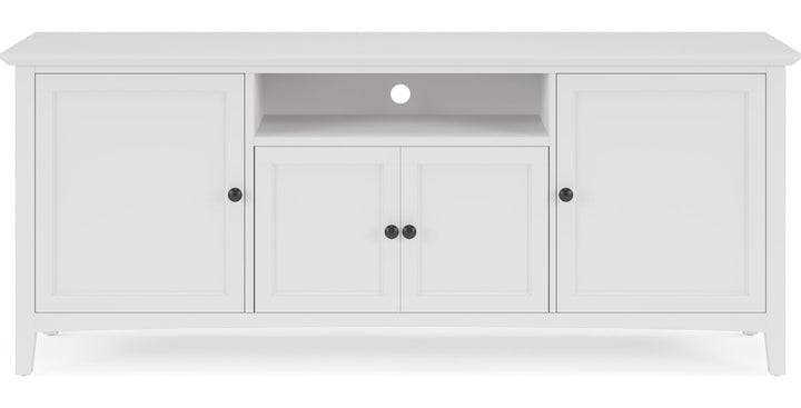 Grace 74" Entertainment Console in Snowfall — product view on a white background