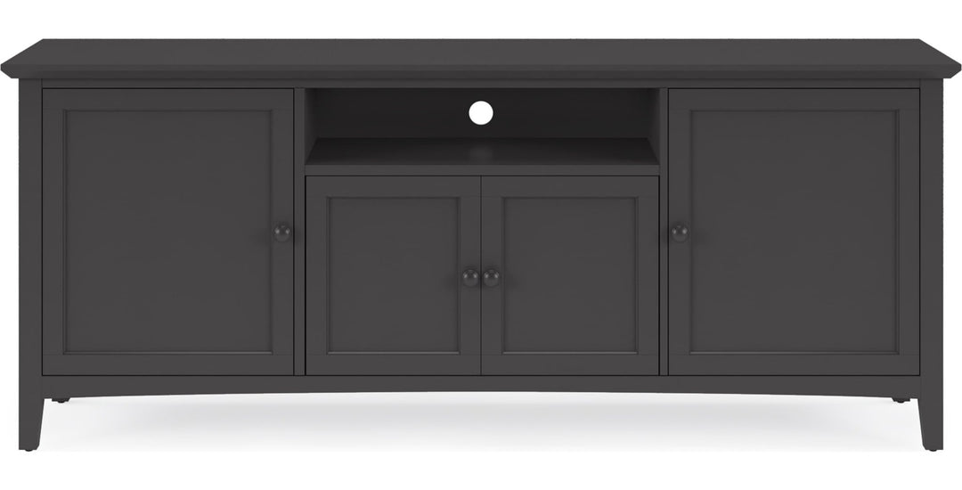 Grace 74" Entertainment Console in Raven — product view on a white background