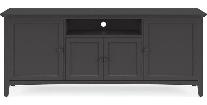 Grace 74" Entertainment Console in Raven — product view on a white background