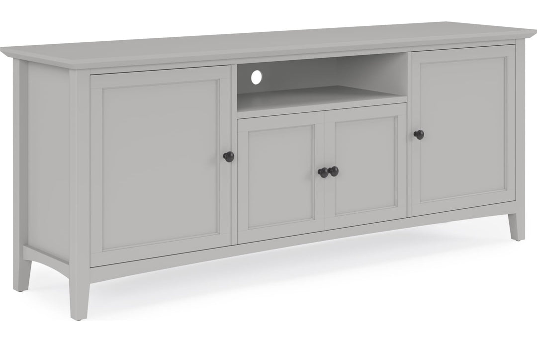 Grace 74" Entertainment Console in Elephant Grey — product view on a white background