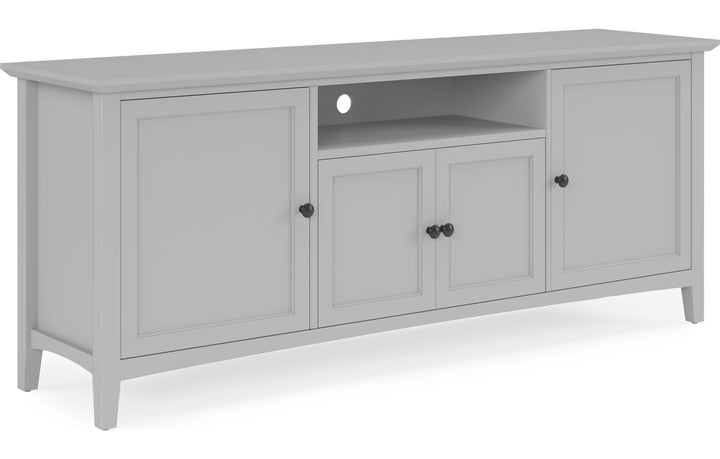 Grace 74" Entertainment Console in Elephant Grey — product view on a white background