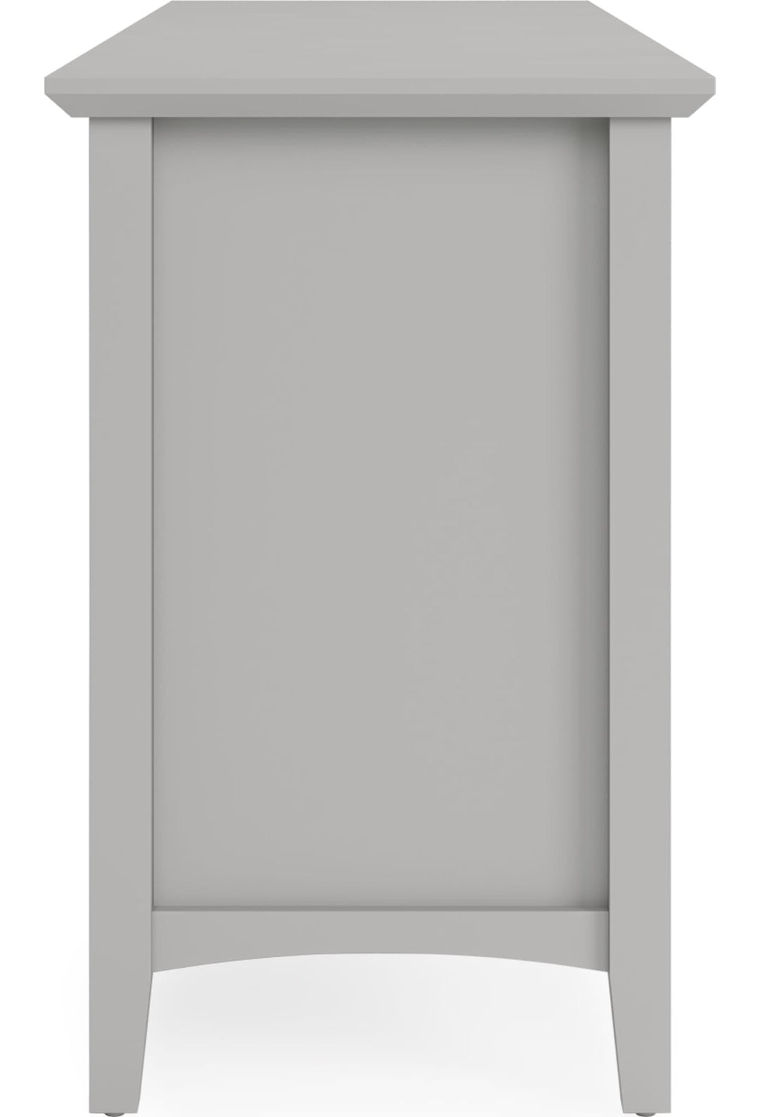 Grace 74" Entertainment Console in Elephant Grey — product view on a white background
