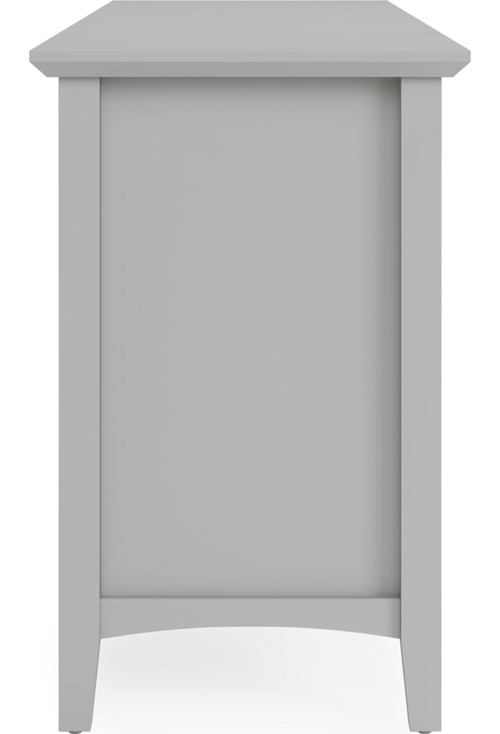 Grace 74" Entertainment Console in Elephant Grey — product view on a white background