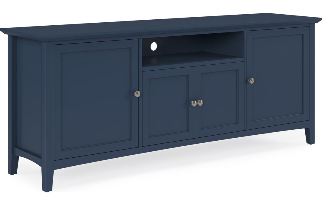 Grace 74" Entertainment Console in Blueberry — product view on a white background
