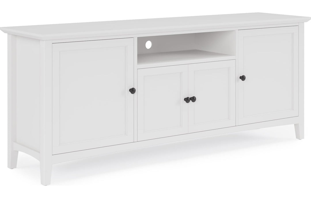 Grace 74" Entertainment Console in Snowfall — product view on a white background