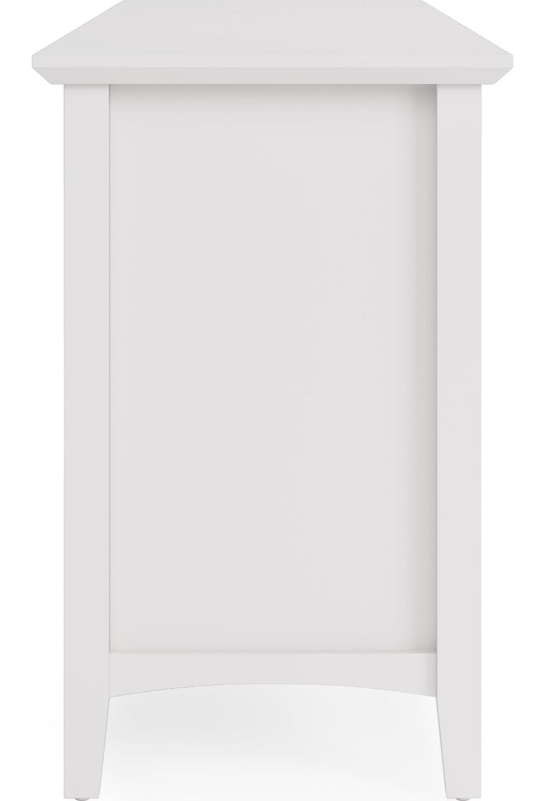 Grace 74" Entertainment Console in Snowfall — product view on a white background