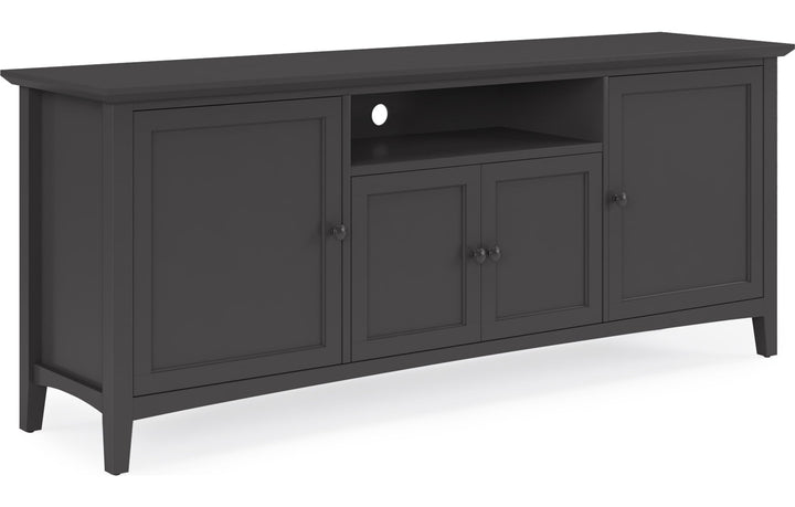 Grace 74" Entertainment Console in Raven — product view on a white background